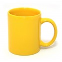 Чашка керамическая,цвет:желтый,размер:340 мл