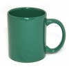 Чашка керамическая,цвет:зеленый,размер:340 мл