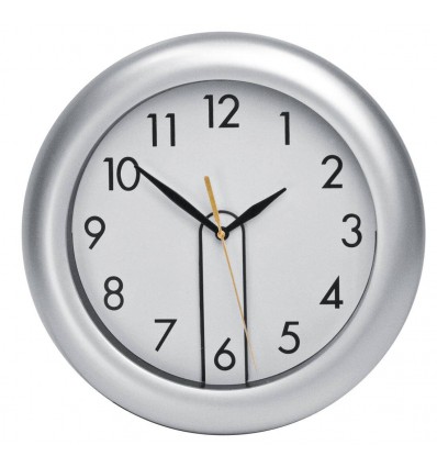 Пластикові настінні годинники "Andorra",колір:сірий,розмір:o 26 x 2 cm