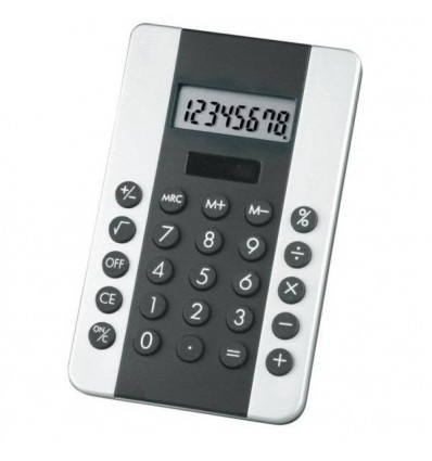калькулятор,колір:чорний/сріблястий,розмір: