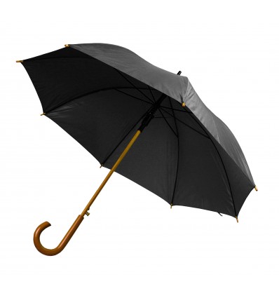 Зонт-трость полуавтомат ТМ "Бергамо",цвет:черный,размер:O 108 см
