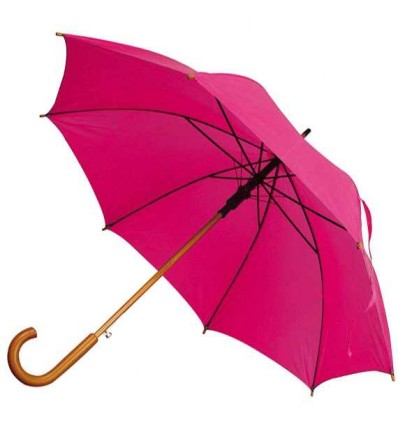 Зонт-трость полуавтомат ТМ "Бергамо",цвет:розовый,размер:O 108 см