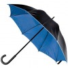 Зонт-трость, двухцветный,цвет:черный/синий,размер:o 110 см