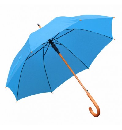 Зонт-трость полуавтомат ТМ "Бергамо",цвет:голубой,размер:O 108 см