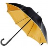Зонт-трость, двухцветный,цвет:черный/золотистый,размер:o 110 см