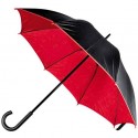 Зонт-трость, двухцветный,цвет:черный/красный,размер:o 110 см