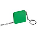 Маленька рулетка довжиною 1 метр квадратної форми,колір:зелений,розмір:4 x 4 x 1 см