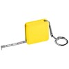 Маленькая рулетка длиной 1 метр квадратной формы,цвет:желтый,размер:4 x 4 x 1 см