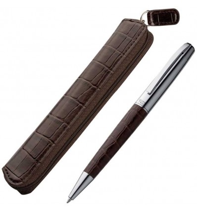 Ручка "Нэшвилл" из коллекции Mark Twain,цвет:коричневый,размер:16,5 x 3 x 2 см
