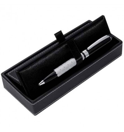 Шариковая ручка с поворотным механизмом,цвет:серый,размер:17,5 x 7,5 x 3 см