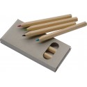 Дерев'яні олівці "Minnie",колір:коричневий,розмір:9,3 x 4,9 x 0,9 cm