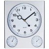 Пластикові настінні годинники "Den Haag",колір:сірий,розмір:27,5 x 32 x 2,5 cm