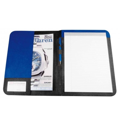 Папка для паперів з блоком А4 і практичними перегородками,колір:синій,розмір:32,8 x 25,5 x 1,2 см