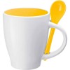 Фарфоровий кухоль (чашка),колір:жовтий,розмір:o 8,5 x 12,5 см