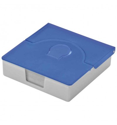 Практична пластикова коробочка для візиток,колір:синій,розмір:10,0 x 9,7 x 2,5 см