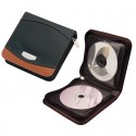 Футляр для 24-х CD-дисков,цвет:коричневый,размер:15,5 x 15,5 x 3,5 см