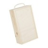 Подарункова дерев'яна коробка,колір:світло-бежевий,розмір:35,5х21х10 см