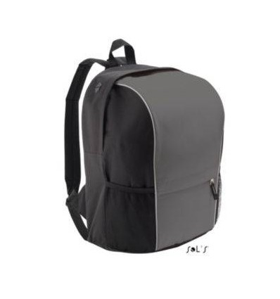 Рюкзак из полиэстера 600d - светоотражающая окантовка SOL’S JUMP,цвет:графит,размер:41 см х 31 см х 24 с