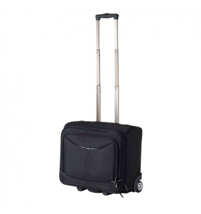 Деловая сумка на колесиках,цвет:черный,размер:44 x 37,5 x 22 см