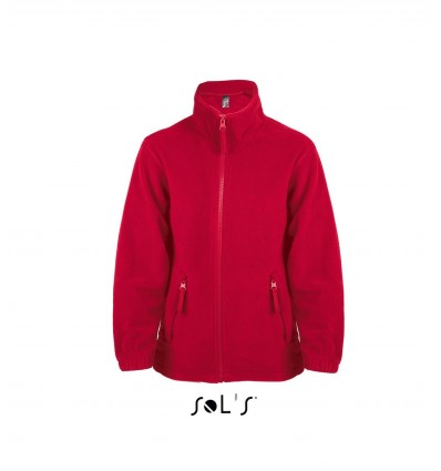 Дитяча куртка з флісу на блискавки SOL'S NORTH KIDS,колір:червоний,розмір:06Y