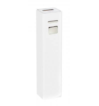 Power bank (Зовнішній акумулятор 2200 мАч),колір:білий,розмір:9,5х2,2х2,2 см