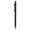 Ручка-стилус металлическая ТМ "Bergamo",цвет:черный,размер:
