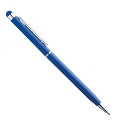Ручка-стилус металева ТМ "Bergamo",колір:синій,розмір: