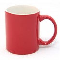 Чашка керамическая,цвет:красный/белый,размер:340 мл