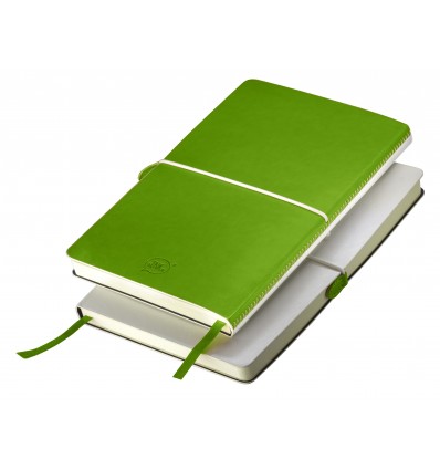 Бизнес-блокнот А5 "Franky",цвет:белый/зеленый,размер:130 × 210 мм