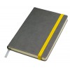 Бізнес-блокнот "Fancy",колір:сірий/жовтий,розмір:130*210 мм
