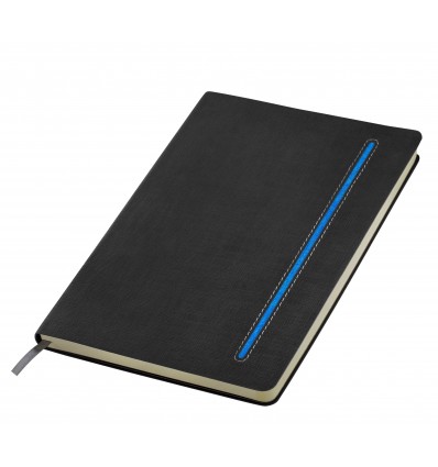 Бізнес-блокнот А5 "Elegance",колір:графіт/синій,розмір:148 х210 мм