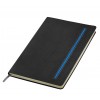 Бизнес-блокнот А5 "Elegance",цвет:графит/синий,размер:148 х210 мм