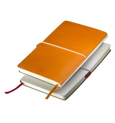 Бизнес-блокнот А5 "Franky",цвет:белый/оранжевый,размер:148 х210 мм