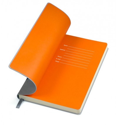 Бізнес-блокнот "Funky",колір:сірий/помаранчевий,розмір:130 × 210 мм