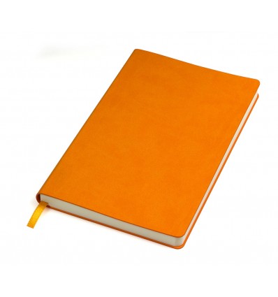 Бизнес-блокнот А5 "URBAN",цвет:оранжевый,размер:130 × 210 мм