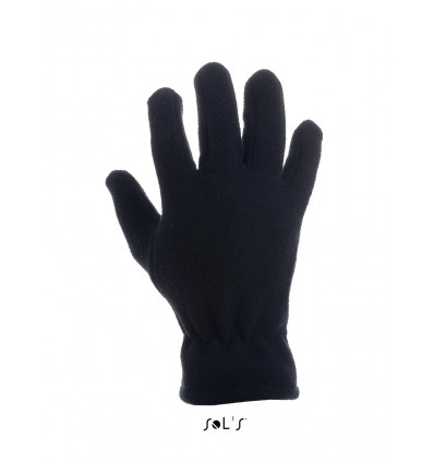 Перчатки из флиса SOL'S IGLOO,цвет:черный,размер:S/M