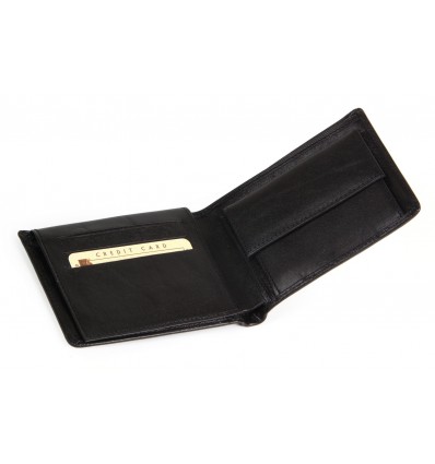 Бумажник для мужчин,цвет:черный,размер:125х95