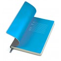 Бизнес-блокнот "Funky",цвет:серый/синий,размер: