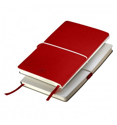 Бізнес-блокнот А5 "Franky",колір:білий/червоний,розмір:148 х210 мм