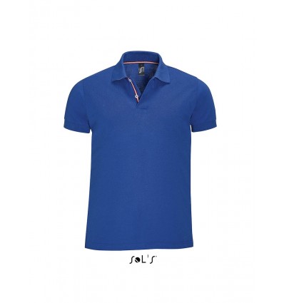 Мужская рубашка поло SOL'S PATRIOT,цвет:ярко-синий/белый,размер:XXL