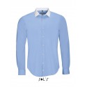 Рубашка мужская, плетение "нить к нити", с длинным рукавом SOL’S BELMONT MEN,цвет:небесно-голубой,размер:L