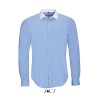 Рубашка мужская, плетение "нить к нити", с длинным рукавом SOL’S BELMONT MEN,цвет:небесно-голубой,размер:L