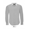 Рубашка мужская, плетение "нить к нити", с длинным рукавом SOL’S BELMONT MEN,цвет:светло-серый,размер:XXL