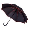 Стильный зонт ТМ "Bergamo",цвет:черный/красный,размер:О 103 см