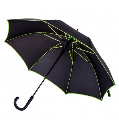 Стильный зонт ТМ "Bergamo",цвет:черный/зеленый,размер:О 103 см