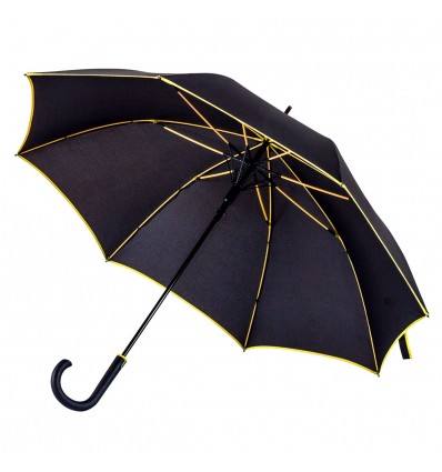 Стильна парасоля ТМ "Bergamo",колір:чорний/жовтий,розмір:О 103 см