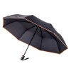 Складной полуавтоматический зонт ТМ "Bergamo",цвет:черный/оранжевый,размер:О 96 см