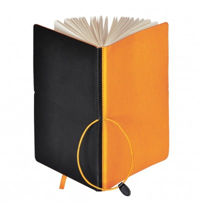 Бизнес-блокнот А5 "Franky MixMe",цвет:черный/оранжевый,размер:130 × 210 мм