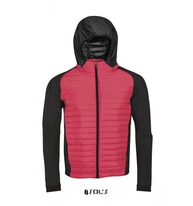 Легкая мужская куртка для бега SOL’S NEW YORK MEN,цвет:неоно-розовый,размер:S