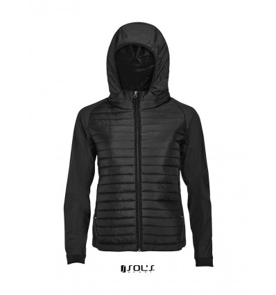 Легкая женская куртка для бега SOL’S NEW YORK WOMEN,цвет:черный,размер:M